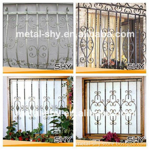 house design solid steel wrought iron window grill bars